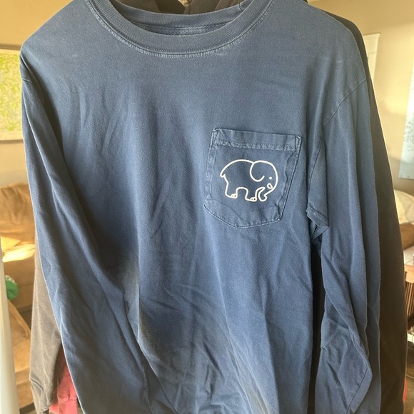 Navy Ivory Ella Long Sleeve Tee Small - Picture 3 of 4